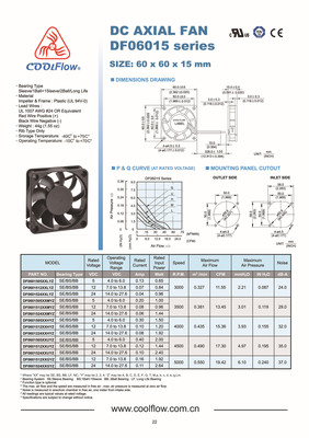 通信设备与网通设备散热风扇6015液压长寿命轴承12V直流风扇详解